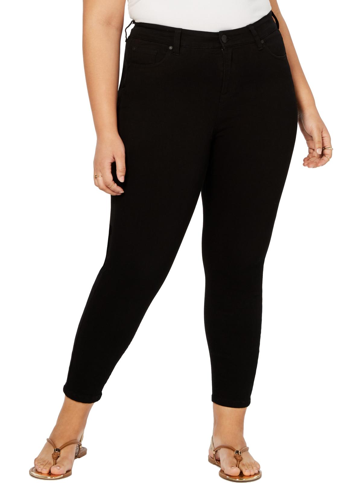 Calça jeans com bolsos push-up rosa da Celebrity Junior, preta, tamanho 14