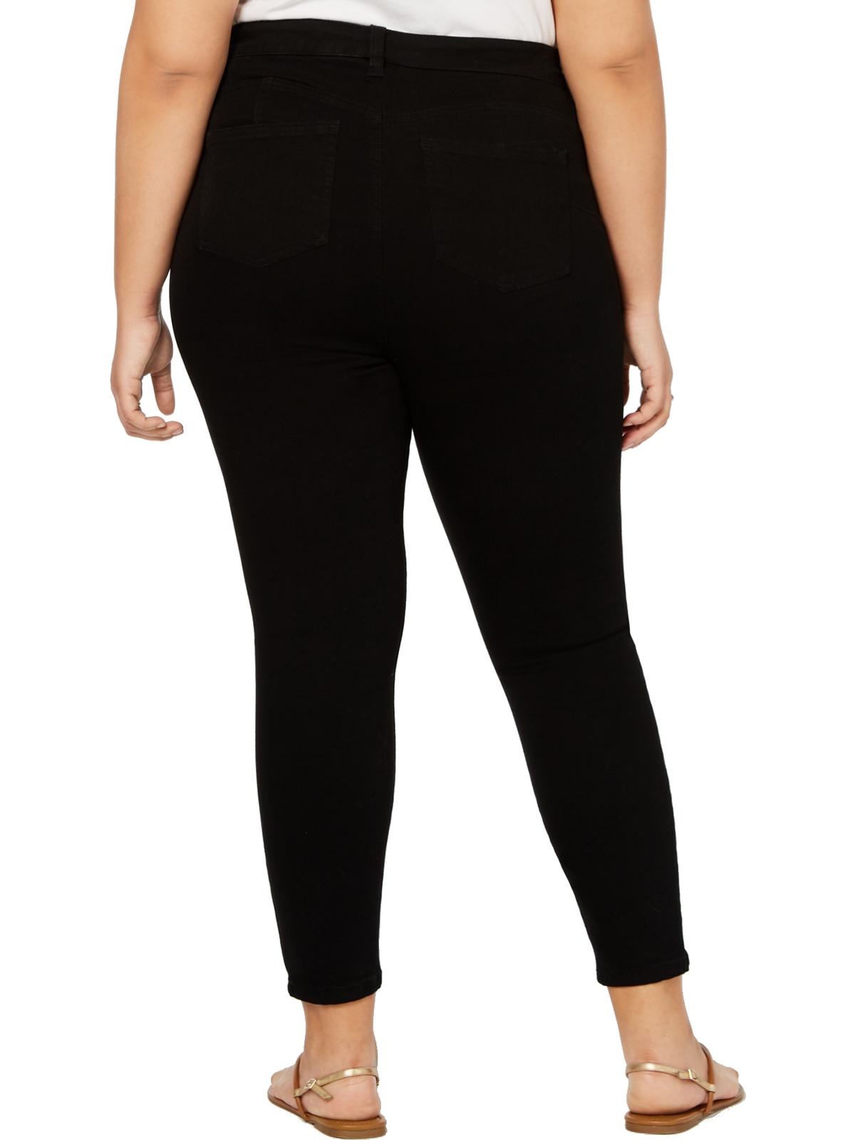 Calça jeans com bolsos push-up rosa da Celebrity Junior, preta, tamanho 14