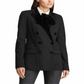 Ralph Lauren Blazer Ponte Feminino com Acabamento em Veludo Preto Tamanho 2 Petite