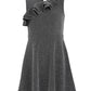 Vestido metálico com babados na frente para meninas Epic Threads, preto, tamanho 4T