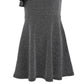 Vestido metálico com babados na frente para meninas Epic Threads, preto, tamanho 4T