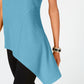 Blusa sem mangas Alfani para trabalho, tamanho pequeno, azul, tamanho grande