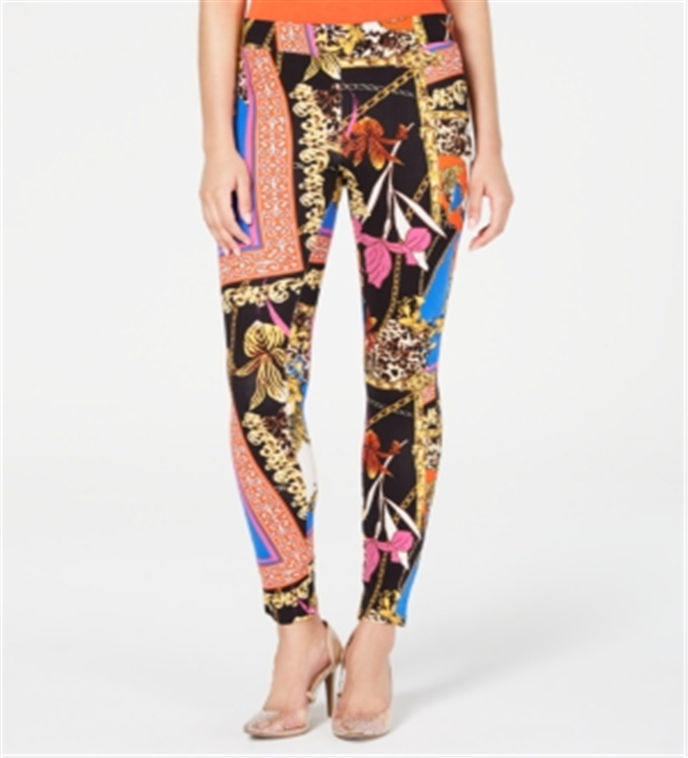 Leggings femininas Thalia Sodi de cor sólida, tamanho pequeno, preto, vários tamanhos