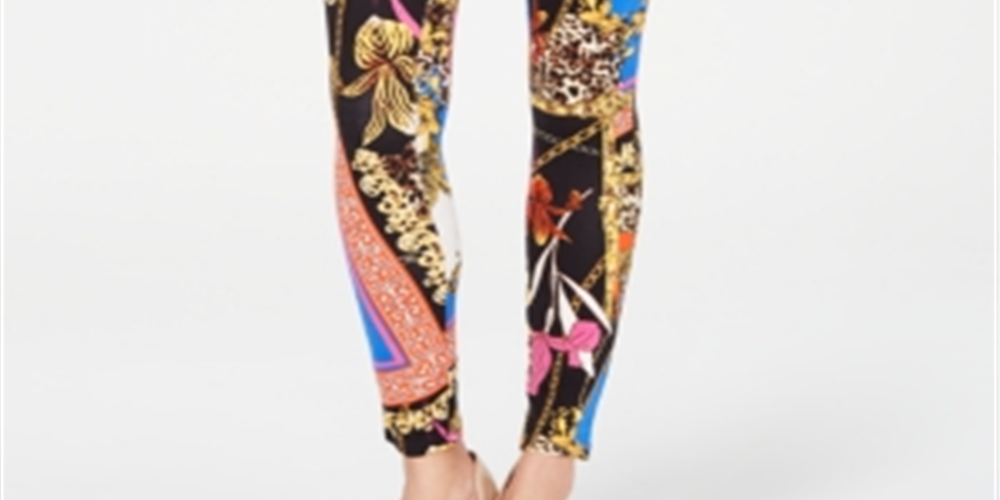 Leggings femininas Thalia Sodi de cor sólida, tamanho pequeno, preto, vários tamanhos