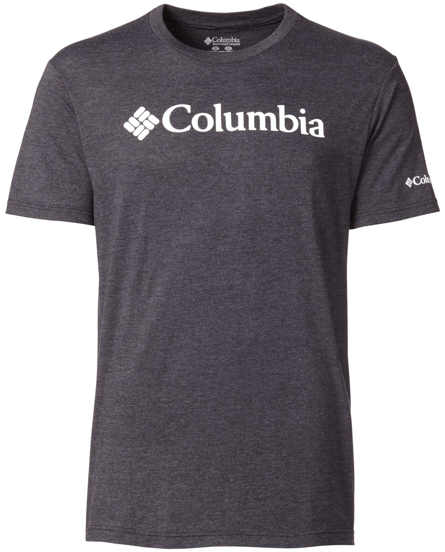 Camiseta masculina Columbia Franchise de manga curta - Cinza mesclado, tamanho M