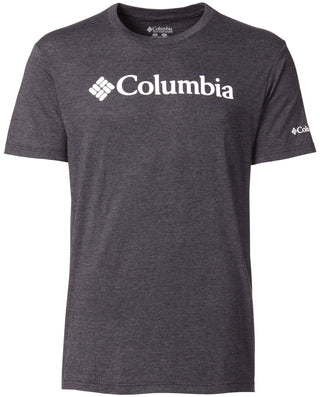 Camiseta masculina Columbia Franchise de manga curta - Cinza mesclado, tamanho M