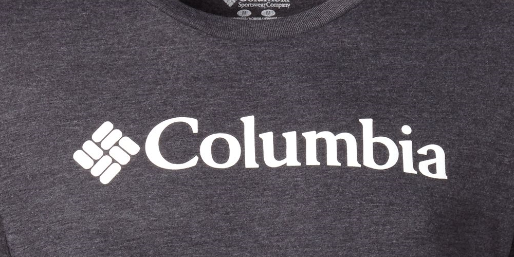 Camiseta masculina Columbia Franchise de manga curta - Cinza mesclado, tamanho M