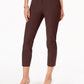 Calça skinny Alfani feminina Petite Hollywood-Waist, marrom, tamanho 14 P