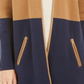 Charter Club Suéter Milano Colorblocked de Algodão Completo Feminino Marrom Tamanho P