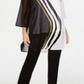 Blusa feminina Alfani manga 3/4 preta tamanho pequeno grande