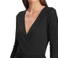 Macacão Ralph Lauren Feminino com Cinto, Manga Longa, Decote em V, Preto, Tamanho 4