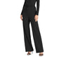 Macacão Ralph Lauren Feminino com Cinto, Manga Longa, Decote em V, Preto, Tamanho 4