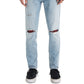 Calça jeans rasgada Levi's 512 Slim Taper Fit Masculina Azul Tamanho 32X30
