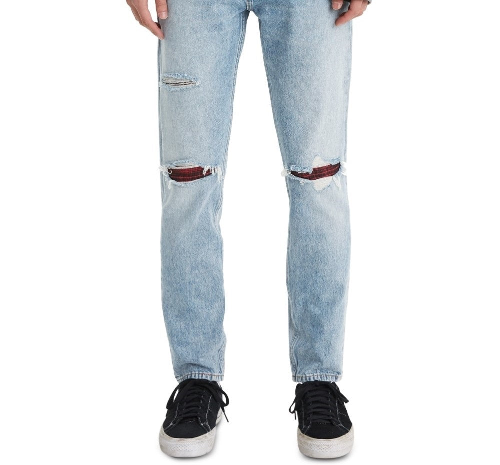 Calça jeans rasgada Levi's 512 Slim Taper Fit Masculina Azul Tamanho 32X30