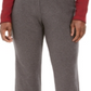 Calça feminina Karen Scott Microfleece cinza tamanho pequeno GG