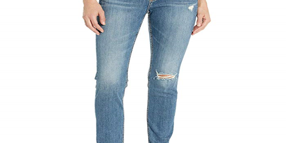 Calça jeans feminina slim azul da Silver Jeans Co, tamanho 29x31