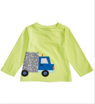 Camiseta estampada com caminhão First Impressions para bebês meninos, verde, tamanho 6-9 meses