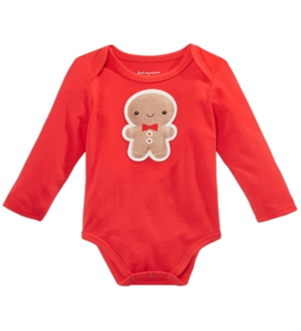 Body de gengibre para bebê menino First Impressions, vermelho, tamanho 0-3 meses