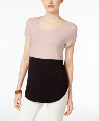 Camiseta feminina estampada Alfani rosa tamanho pequeno