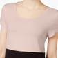 Camiseta feminina estampada Alfani rosa tamanho pequeno