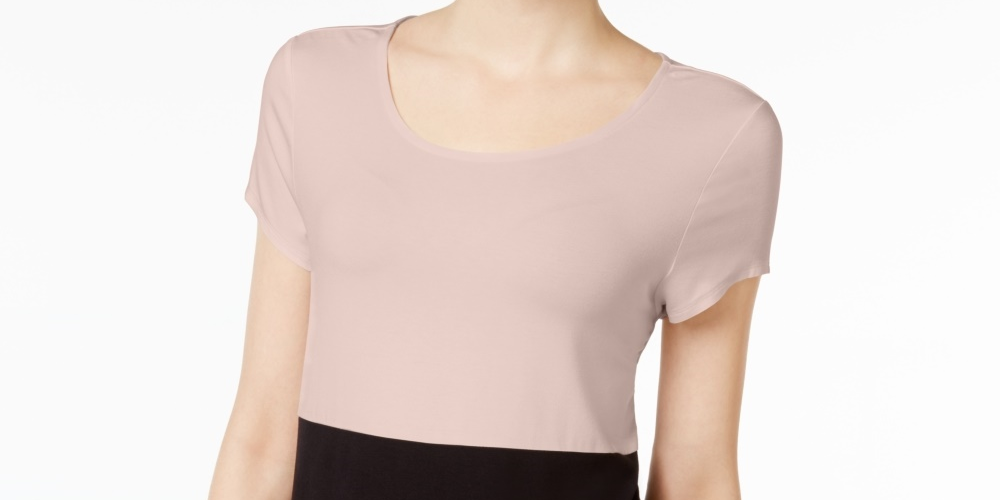 Camiseta feminina estampada Alfani rosa tamanho pequeno