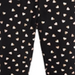 Leggings com estampa de coração metálico para meninas Epic Threads, pretas, tamanho 3T