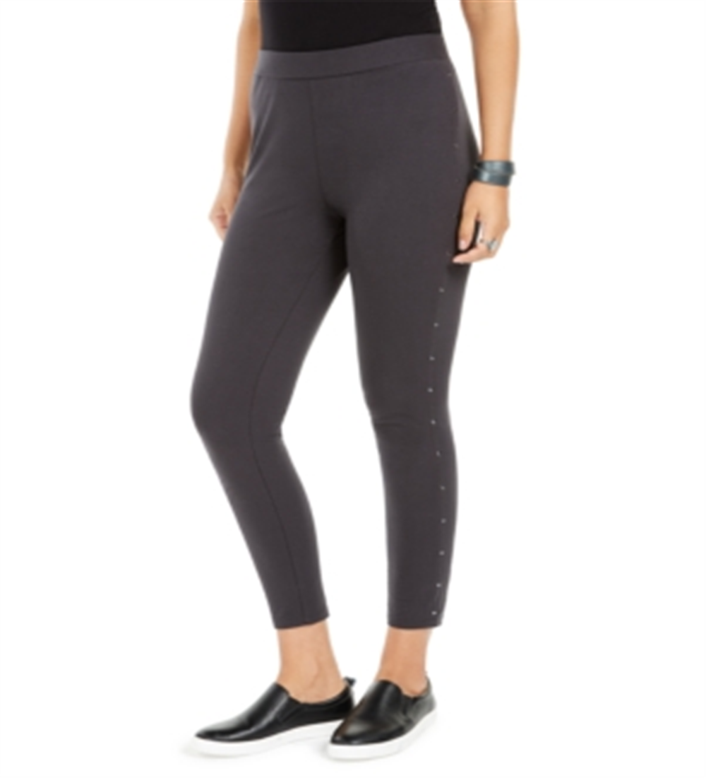 Leggings femininas com costura cravejada Style &amp; Co, cinza, tamanho XL
