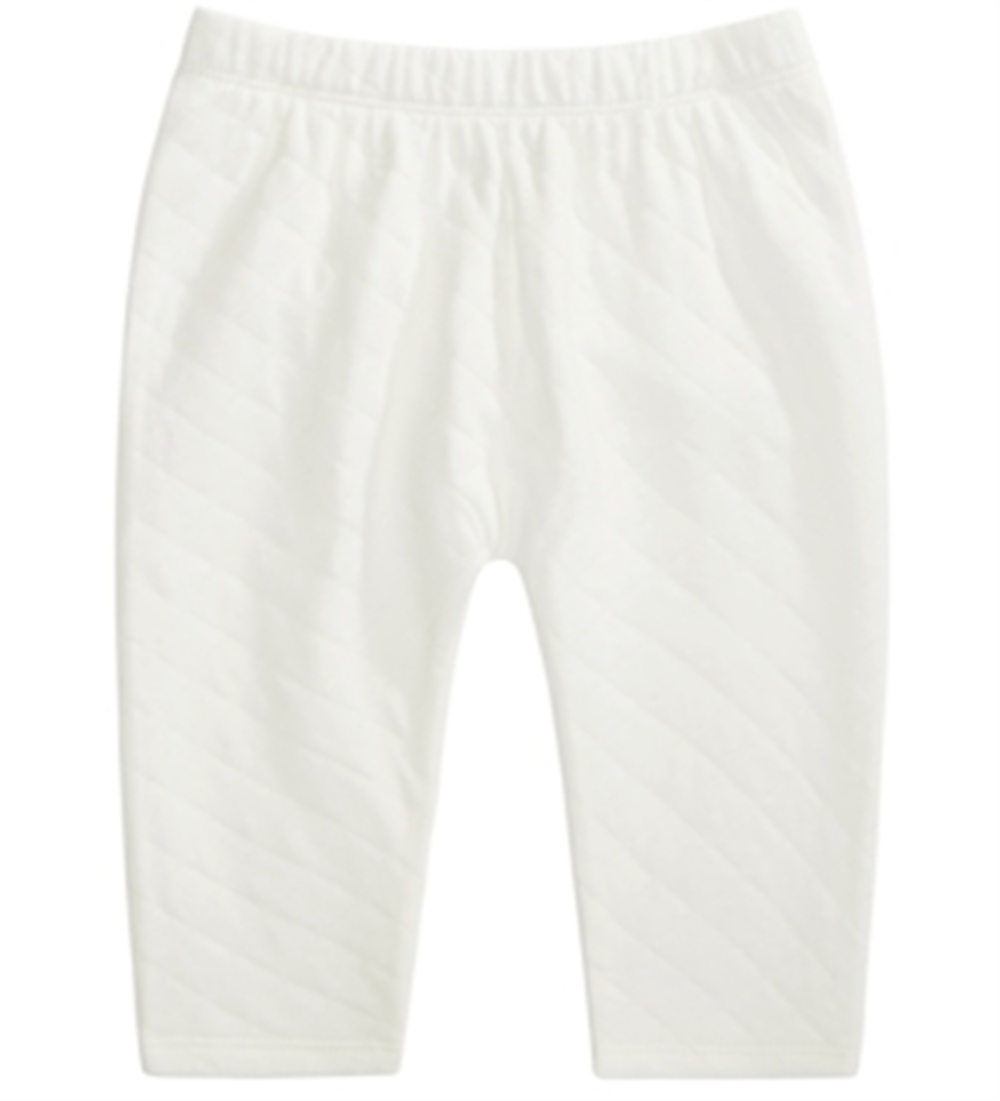 Calça acolchoada First Impressions para bebê menina, branca, tamanho 0-3 M