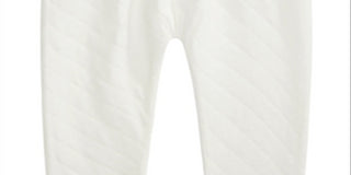 Calça acolchoada First Impressions para bebê menina, branca, tamanho 0-3 M