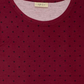 Blusa feminina com estampa de bolinhas e mangas bufantes, tamanho grande, vermelha, estilo &amp; co