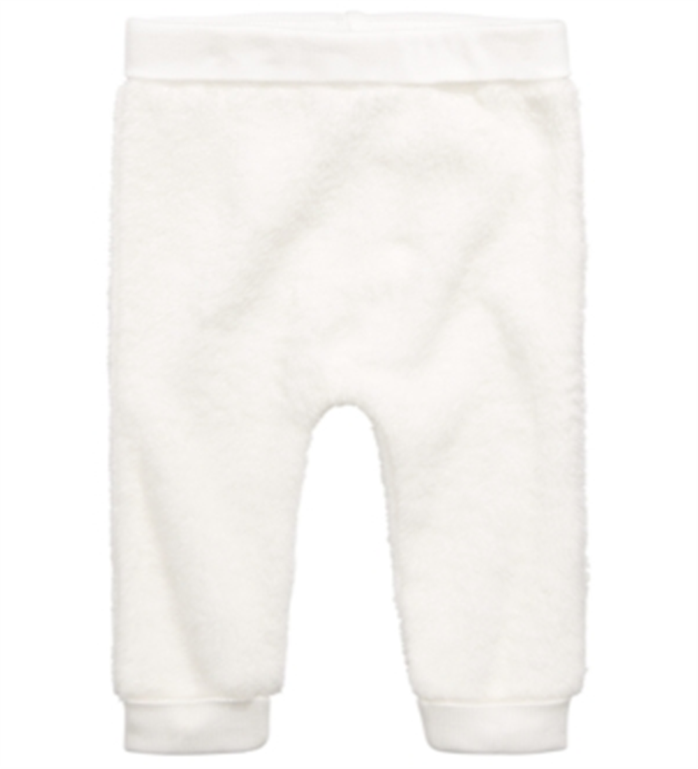 Calça jogger de lã sintética sherpa para meninos e meninas First Impressions, branca, tamanho 0-3 M