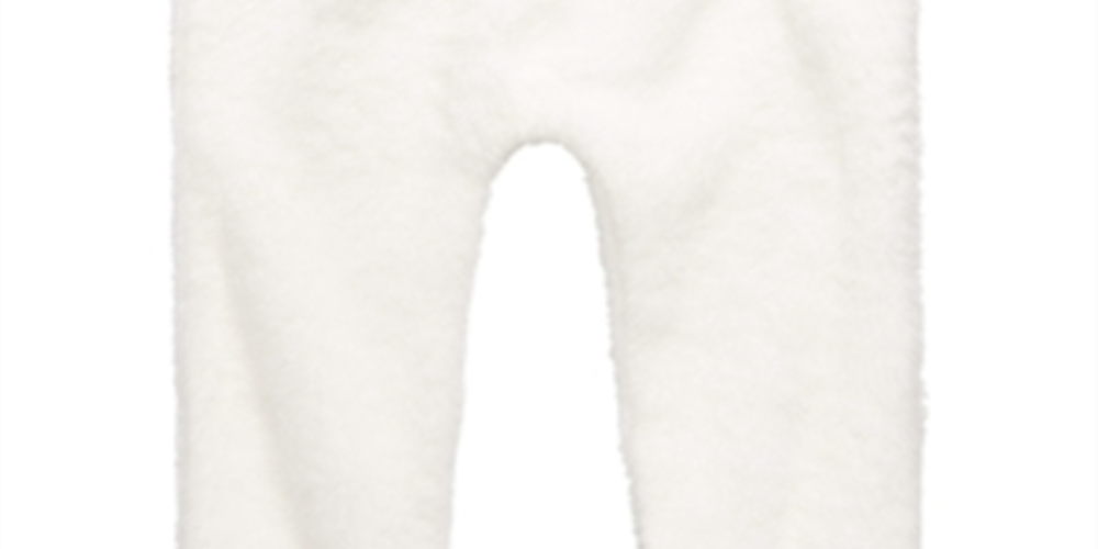 Calça jogger de lã sintética sherpa para meninos e meninas First Impressions, branca, tamanho 0-3 M