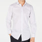 Camisa social masculina Bar III com gola clássica, tamanho 32x33, branca e verde