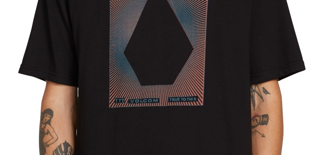 Camisetas Volcom Core Stone Masculinas Pretas Tamanho P