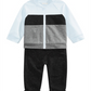 Conjunto de jaqueta e calça jogger de algodão com blocos de cores First Impressions Baby Boy, 2 peças, azul, tamanho 24MOS
