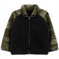 Jaqueta Sherpa Carter's Toddler Boy's com zíper, verde, tamanho 2T