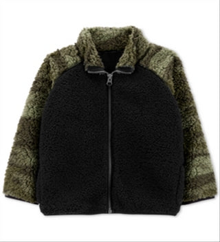 Carter's Toddler Boy's Zip up Sherpa Jacket Green Size 2T