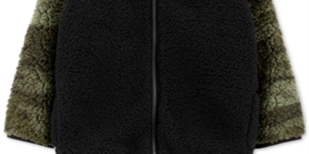 Jaqueta Sherpa Carter's Toddler Boy's com zíper, verde, tamanho 2T