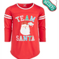 Camisola de Papai Noel Max &amp; Olivia Big Girl's Team Vermelha Tamanho P