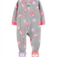 Calça Carter's Girl's Print Animal Fleece Cinza Tamanho 24MOS