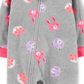 Calça Carter's Girl's Print Animal Fleece Cinza Tamanho 24MOS