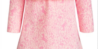 Vestido com babados e estampa encantada First Impressions Baby Girl Rosa LilY Tamanho 0-3M