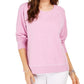 Moletom feminino com costura contrastante Style &amp; Co, roxo, tamanho médio