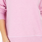 Moletom feminino com costura contrastante Style &amp; Co, roxo, tamanho médio