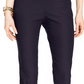 Calça feminina Charter Club Cambridge Tummy Control Slim Leg, azul marinho, tamanho 22X5