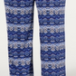 Calça feminina plus size estampada NY Collection, azul, tamanho XXXL