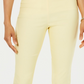 Calça skinny Chelsea Tummy Control feminina Charter Club, tamanho 6, amarela