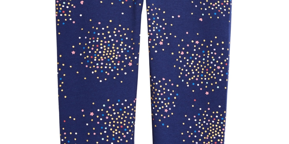 Leggings elásticas para meninas First Impressions, azul, tamanho 2T