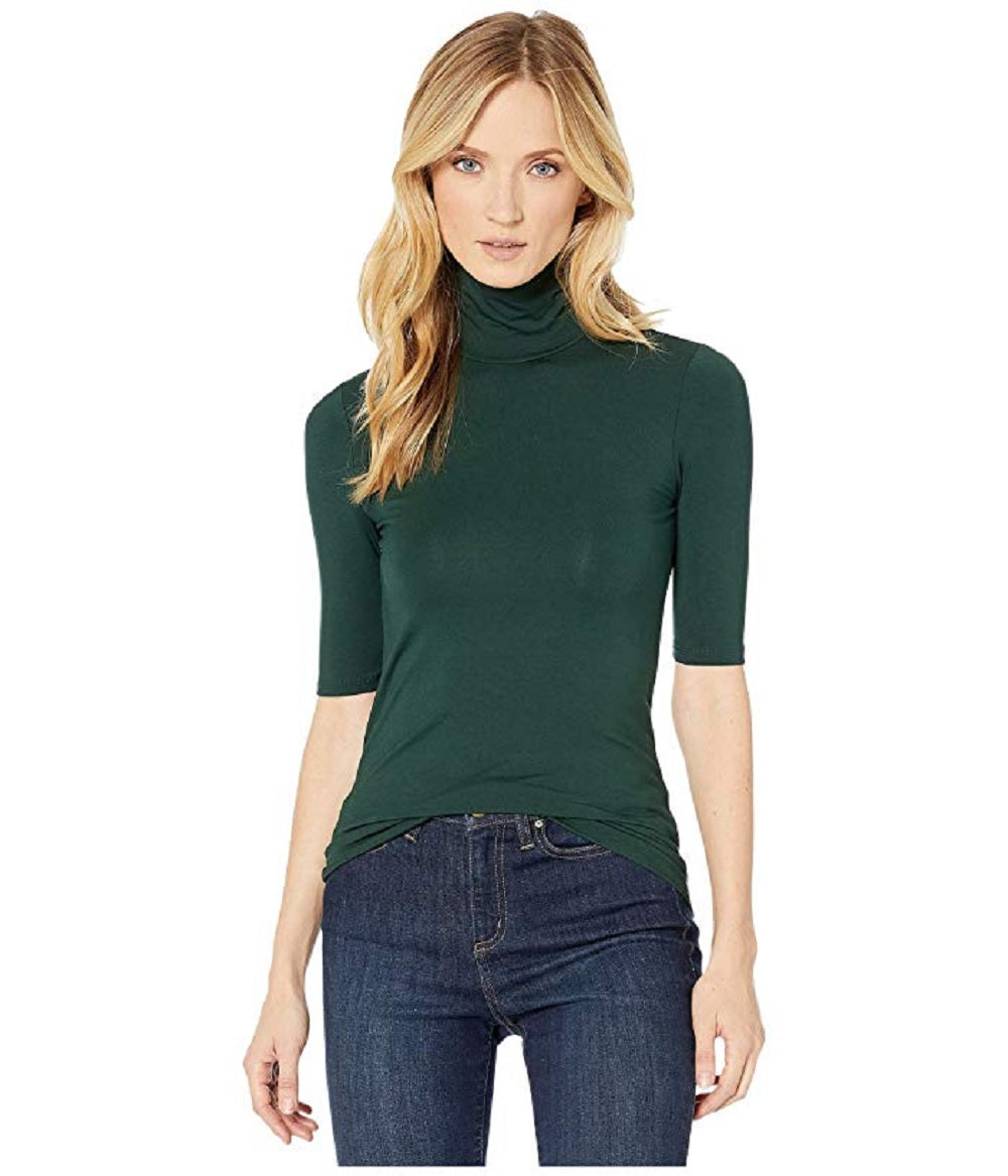 Blusa feminina Ralph Lauren lisa manga curta verde tamanho extragrande