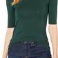 Blusa feminina Ralph Lauren lisa manga curta verde tamanho extragrande